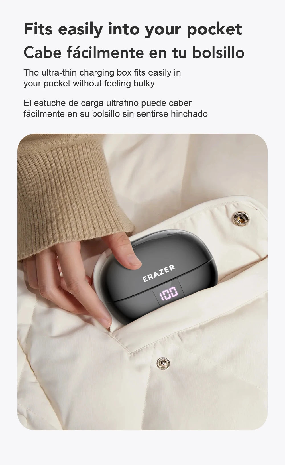 Translation Earphone ERAZER XT66pro OWS(Apps required)
