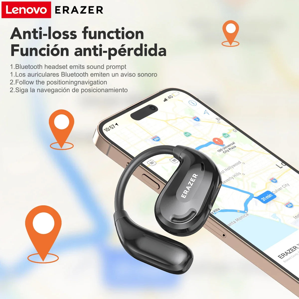 Translation Earphone ERAZER XT66pro OWS(Apps required)