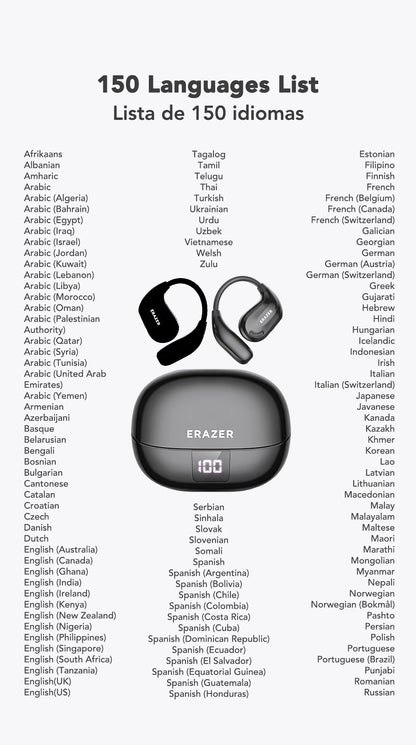 Translation Earphone ERAZER XT66pro OWS(Apps required)